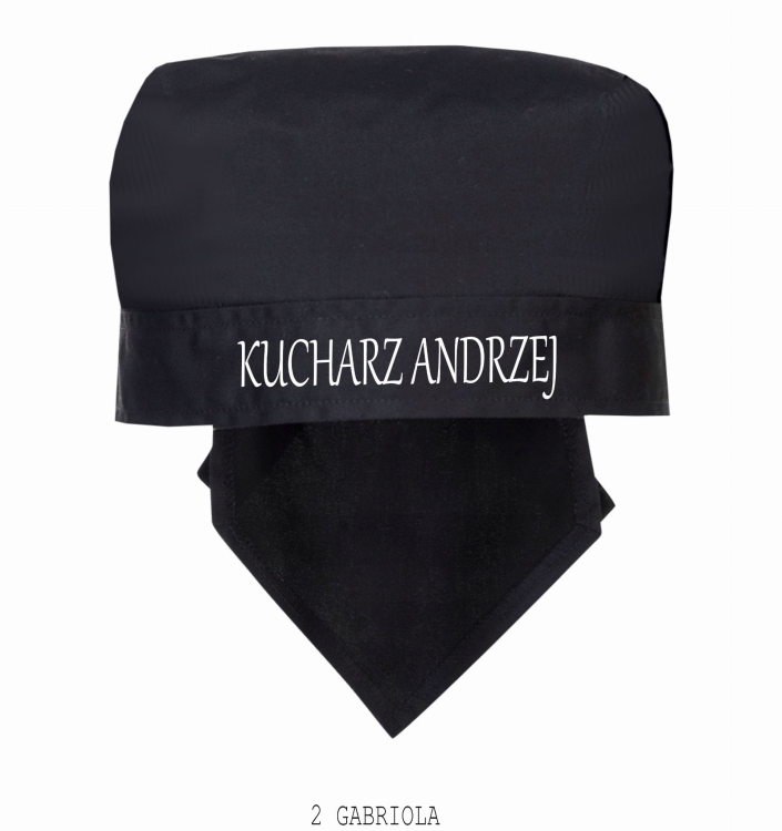 Küchenchef mit schwarzem Kochbandana