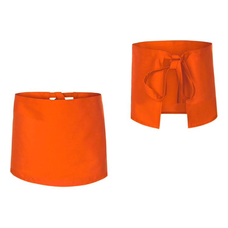 Kochschürze orange, Länge 40 cm