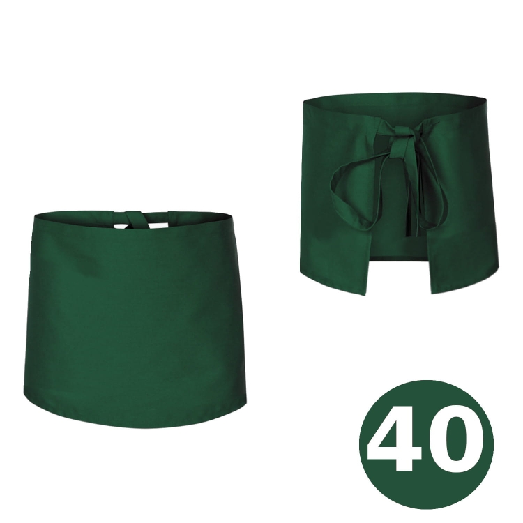 Kellner-Schürze Kochlänge 40 cm grün