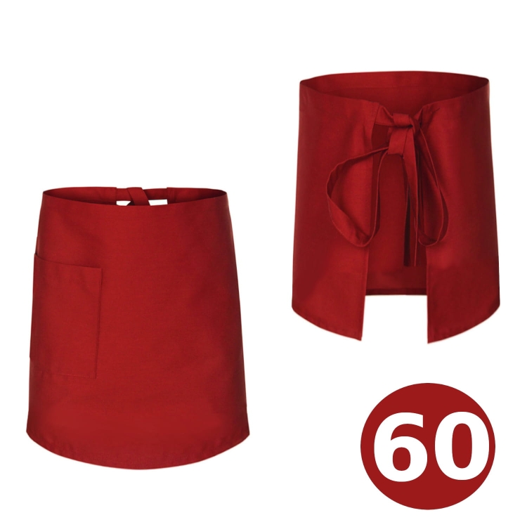 Barkeeper-Schürze 60 cm rot
