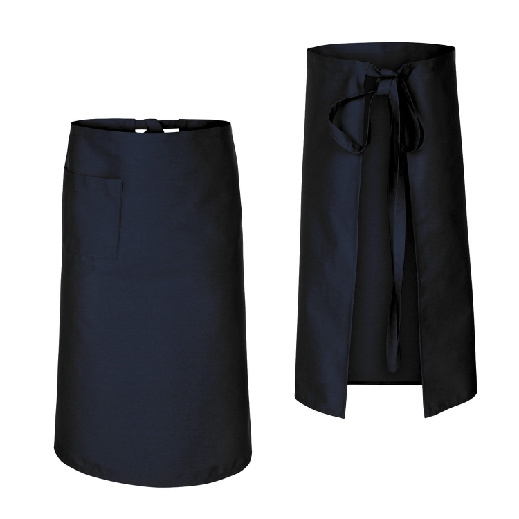 Kochschürze in Dunkelblau mit einer Länge von 75 cm