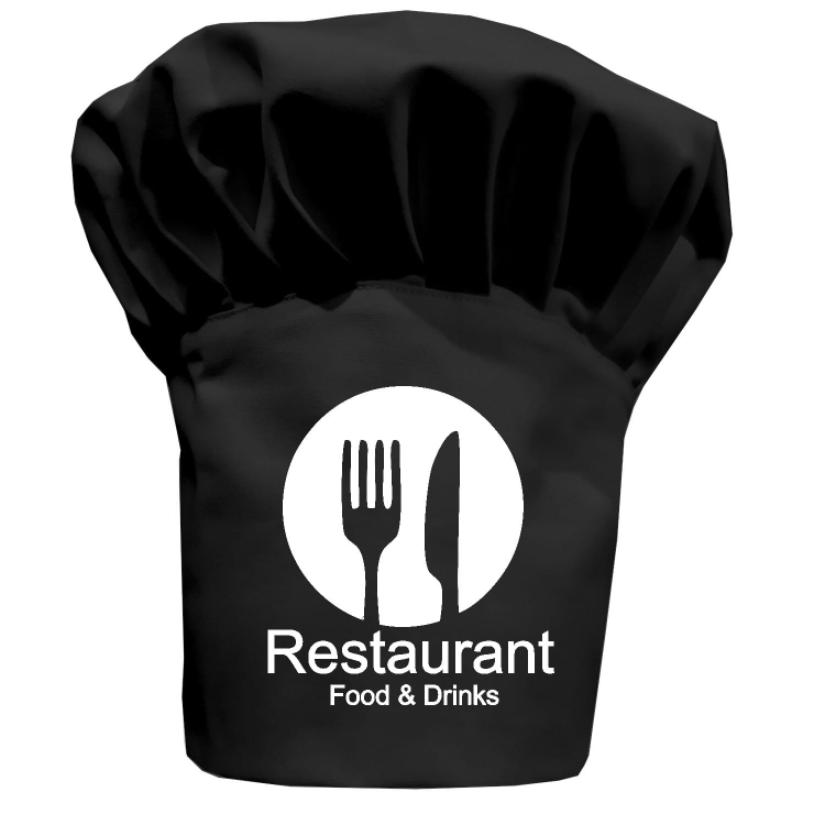 Kochmütze Restaurant Food&Drinks mit Ihrem Schriftzug