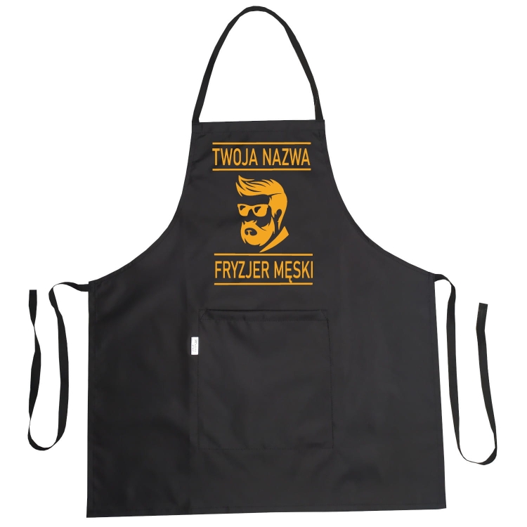 Wasserabweisender Friseur-Apron mit Grafik 'Herrenfriseur'