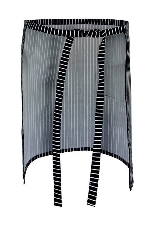 Lange Kellnerschürze 50 cm in Schwarz