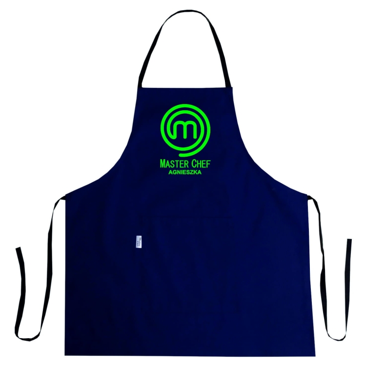 Küchenschürze mit MASTER CHEF Druck und Namen