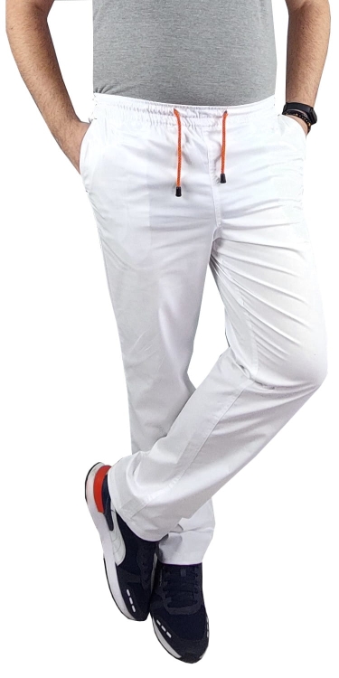 Herren medizinische elastische Hosen weiß
