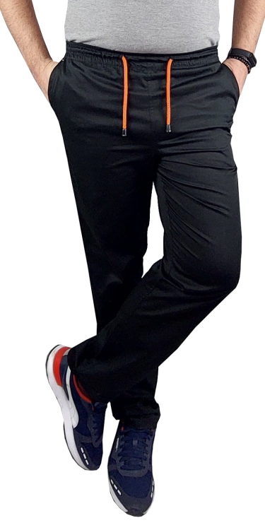Herren medizinische elastische schwarze Hosen