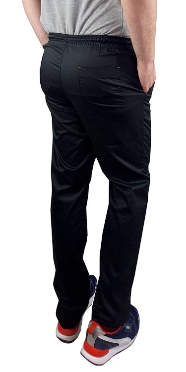 Elastische schwarze Herrenmedizinische Hosen