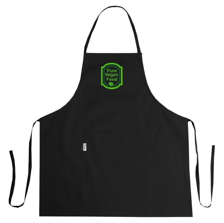 Küchenschürze 'Pure vegan food' mit Logo