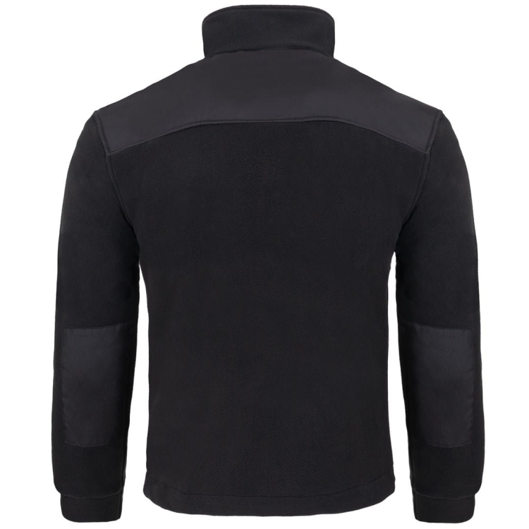 Schwarzer Fleece-Pullover
