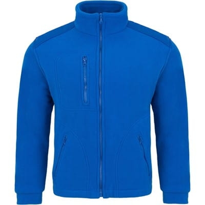 Königsblaue Fleecejacke in bequemer Passform