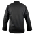 Schwarze Kochjacke mit langen Ärmeln