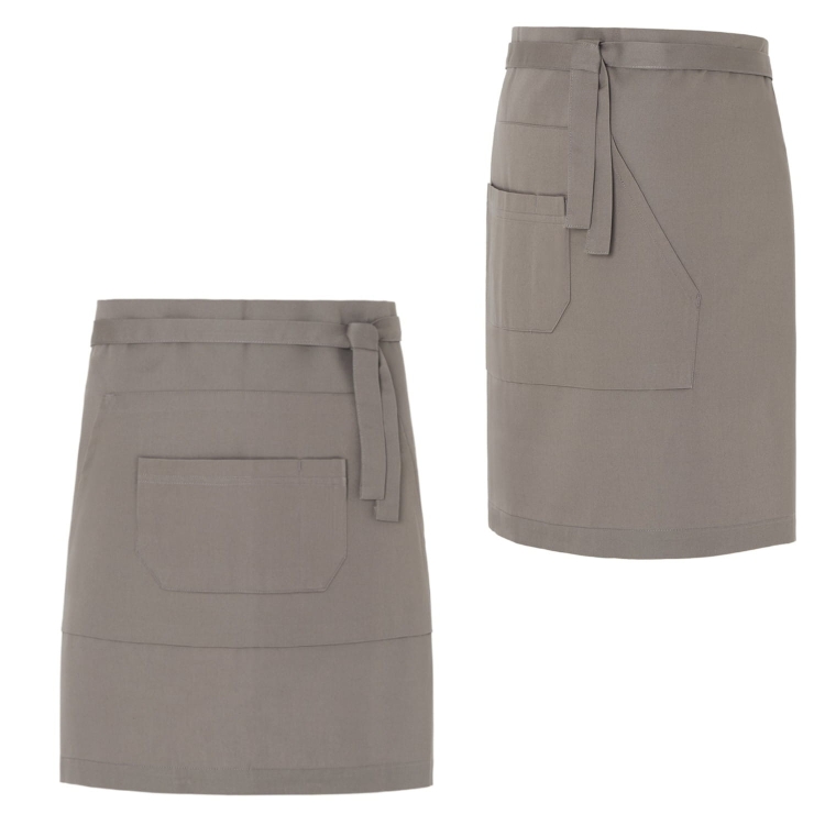 Dunkelbeige Kellnerschürze für Barkeeper