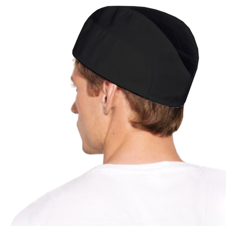 Schwarze Premium-Basecap mit Netz und eleganter Verarbeitung