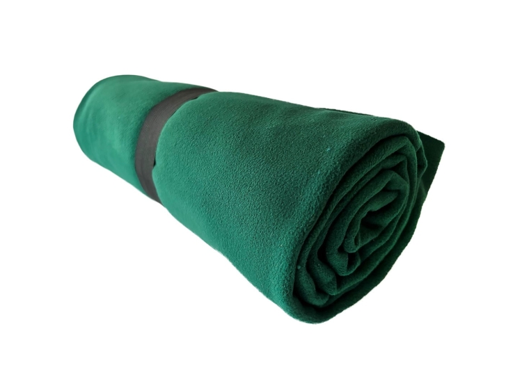 Dunkelgrüde Fleece-Decke für jeden Anlass