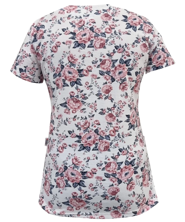 Medyczna bluza we wzorek z 100% bawełny