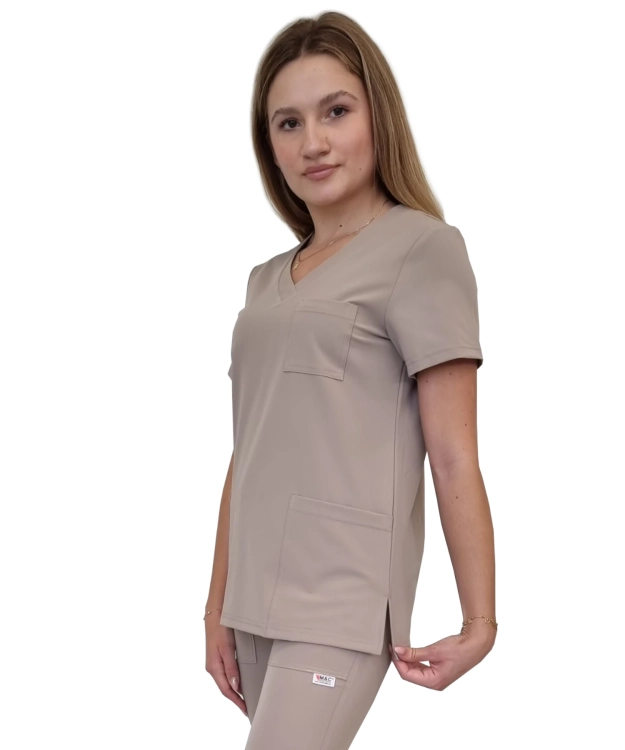 Casual Premium bluza medyczna damska beżowa