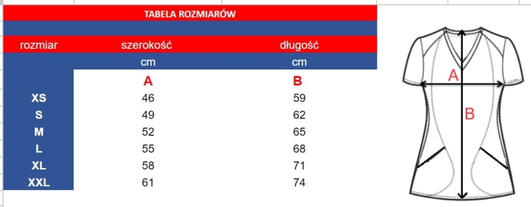 medyczna kurtka kosmetyczna na guziki czarna bluza