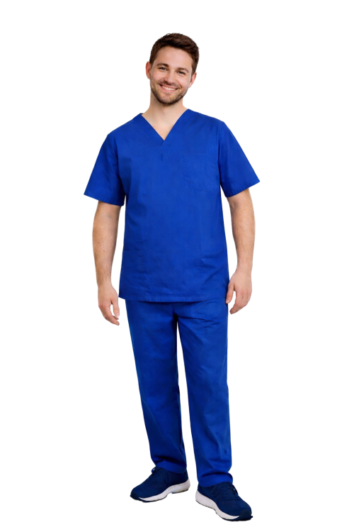 Herrenmedizinische Hose CLINIC in Kornblumenblau