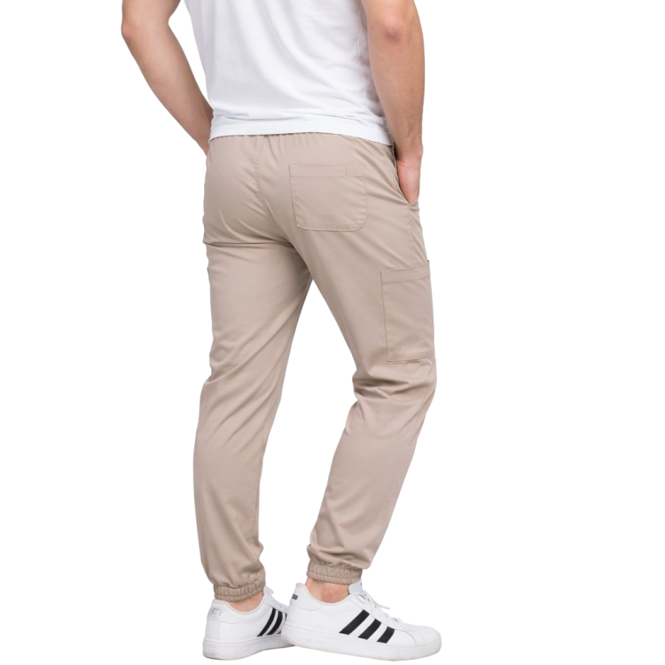 Medyczne męskie spodnie  Cherokee Stretch w kolorze beżowym
