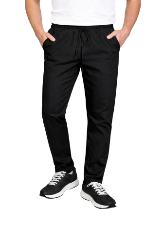 czarne elastyczne spodnie medyczne