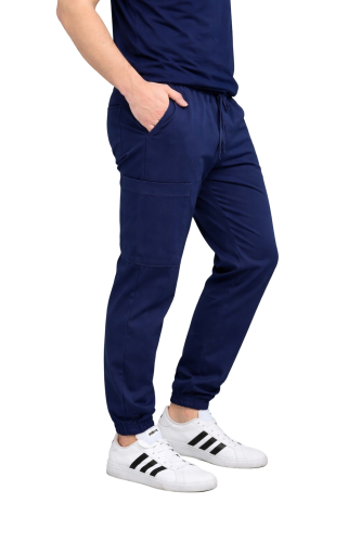 Męskie spodnie medyczne Cherokee Stretch w kolorze ciemny granat