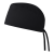 Czepek medyczny chirurgiczny wiązany unisex czarny lewy bok.png