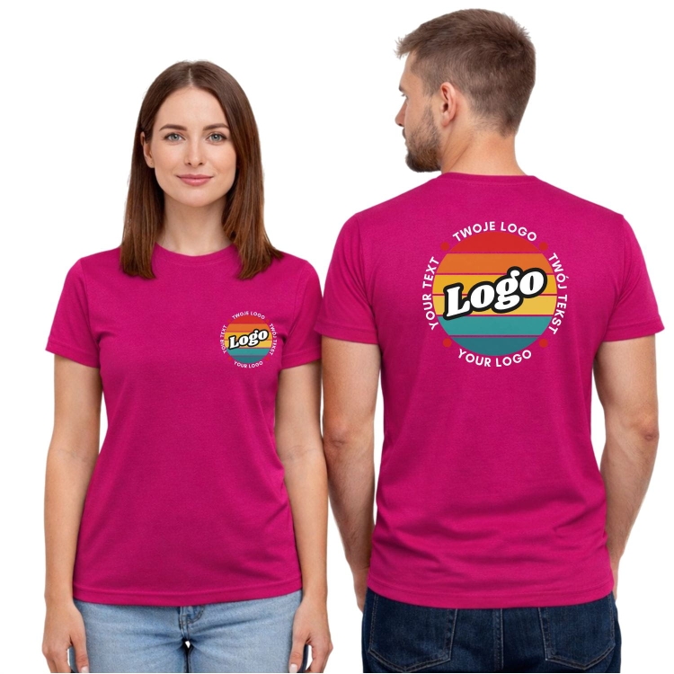 T-shirt koszulka fuksja personalizowana Twój własny nadruk logo kreator online.jpg