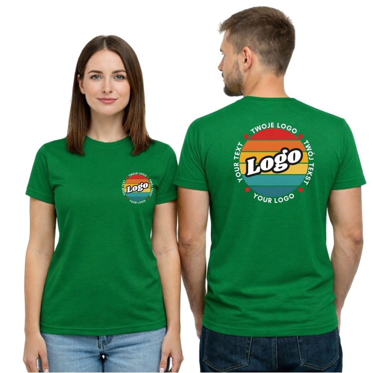 T-shirt koszulka zielona personalizowana Twój własny nadruk logo kreator online.jpg