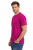 T-shirt męski krótki rękaw 100% bawełna kolor różowy widok z boku.png