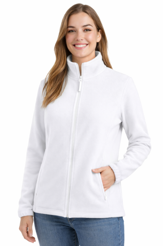 Bluza polarowa damska polar zapinany na zamek biały.png