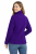 Bluza polarowa damska polar zapinany na zamek purpurowy widok z tyłu.png