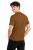 T-shirt męski z krótkim rękawem gramatura 190g brązowy widok z tyłu.png