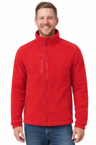 Bluza polarowa czerwona z czerwonymi wstawkami gramatura 360.png