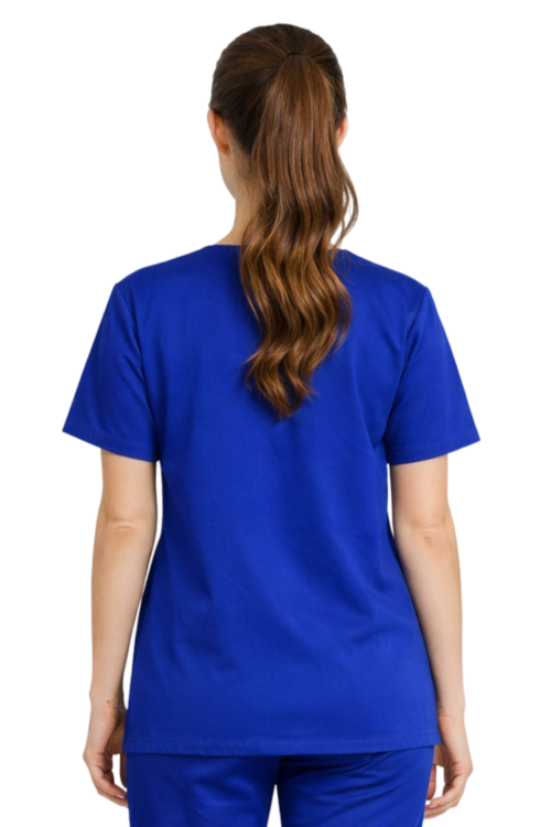 Medyczna bluza damska w kolorze chabrowym