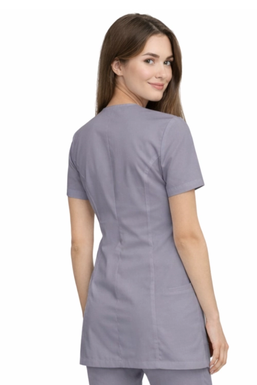 Ciemnoszary żakiet kosmetyczny damski CASUAL PREMIUM