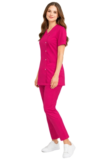 Medizinisches / kosmetisches Damen-Set Basic Premium in der Farbe Amaranth