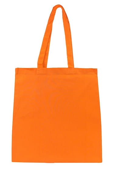 Orange Baumwoll-Einkaufstasche wiederverwendbar